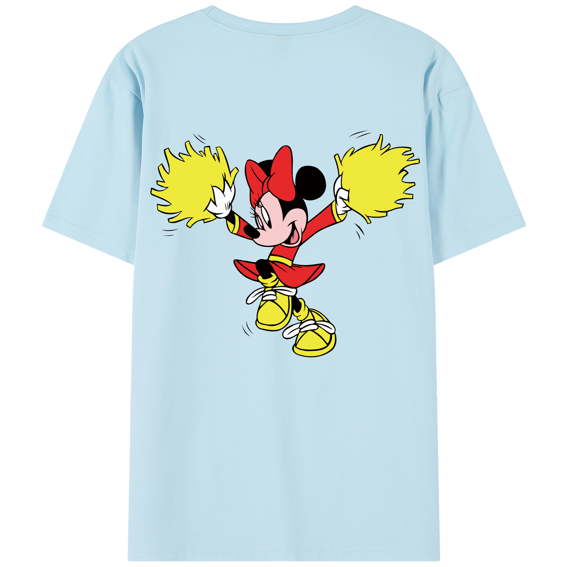 （画像用） ミッキーマウス Mickey Mouse 綿100％半袖Tシャツ（背面プリント）